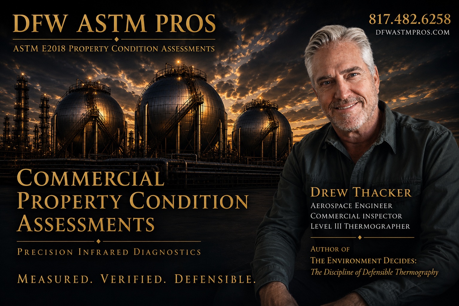 DFW ASTM PROS - ASTM E2018 Property Condition Assessments, Precision Infrared Diagnostics, Measured Verified Defensible